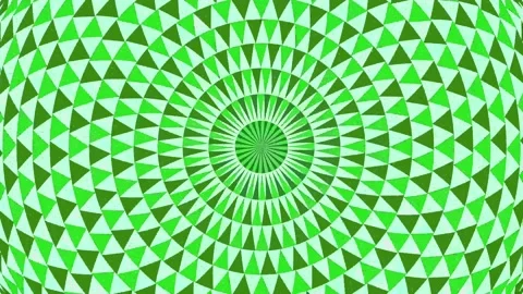 Kaleidoscope triangle pattern in motion Video stock 170669721