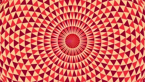 Kaleidoscope triangle pattern in motion Video stock 170670226