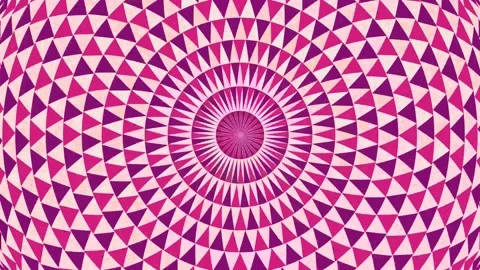 Kaleidoscope triangle pattern in motion Stock Footage 170670332