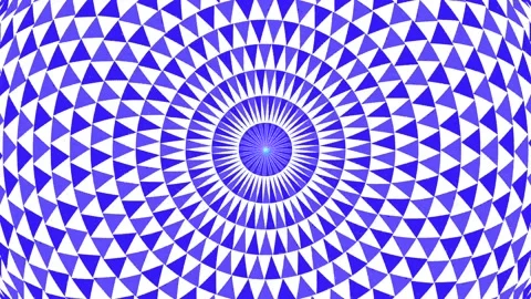 Kaleidoscope triangle pattern in motion Video stock 170670457