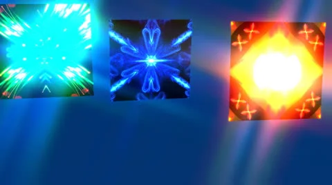 Kaleidoscope Trio Effect Video stock 25257589