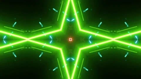 Kaleidoscope video background for VJ Stock Footage 163077229