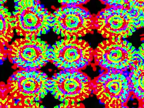 Kaleidoscope Video Pixel Generated Graphic Art 4 Video stock 158406824