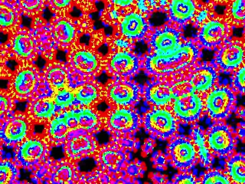 Kaleidoscope Video Pixel Generated Graphic Art 6 Video stock 158406826