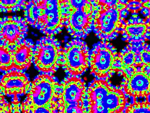 Kaleidoscope Video Pixel Generated Graphic Art 5 Video stock 158406837