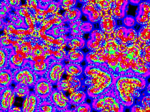 Kaleidoscope Video Pixel Generated Graphic Art 9 Video stock 158406847