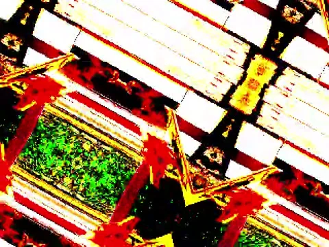 Kaleidoscope Video Pixel Generated Graphic Art 11 Video stock 158406849