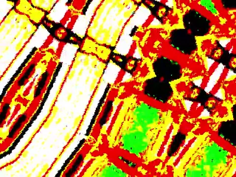 Kaleidoscope Video Pixel Generated Graphic Art 13 Video stock 158406865
