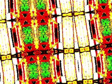 Kaleidoscope Video Pixel Generated Graphic Art 12 Video stock 158406867