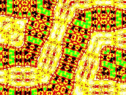 Kaleidoscope Video Pixel Generated Graphic Art 15 Video stock 158406896