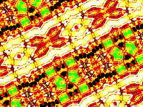 Kaleidoscope Video Pixel Generated Graphic Art 14 Video stock 158406899