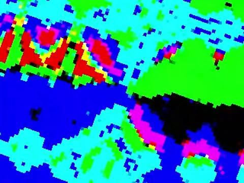 Kaleidoscope Video Pixel Generated Graphic Art 20 Video stock 158406905