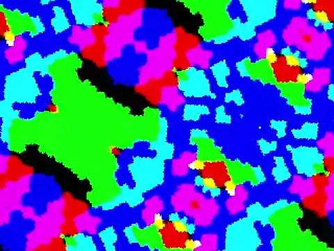 Kaleidoscope Video Pixel Generated Graphic Art 22 Video stock 158406916