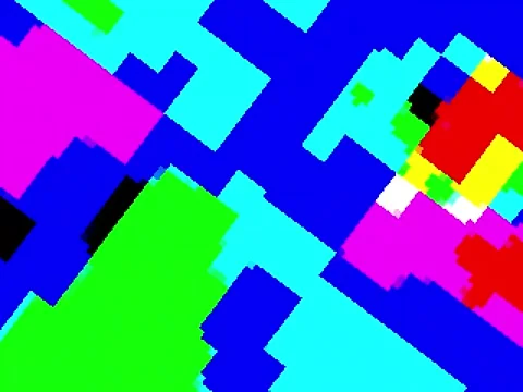 Kaleidoscope Video Pixel Generated Graphic Art 21 Video stock 158406917