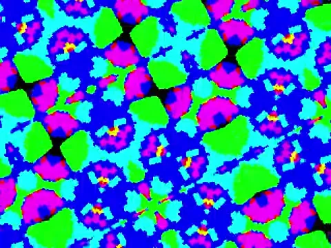Kaleidoscope Video Pixel Generated Graphic Art 23 Video stock 158406929