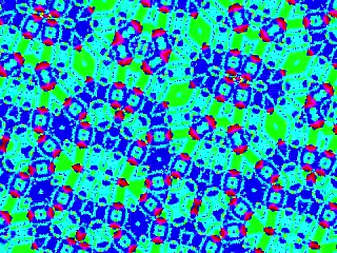 Kaleidoscope Video Pixel Generated Graphic Art 25 Video stock 158406935