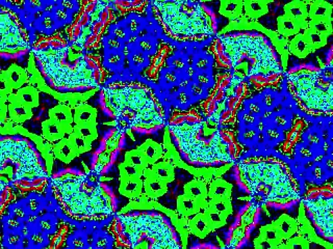 Kaleidoscope Video Pixel Generated Graphic Art 19 Video stock 158406937