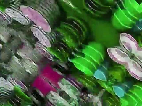 Kaleidoscope Video Pixel Generated Graphic Art 38 Video stock 158407011
