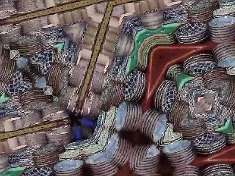 Kaleidoscope Video Pixel Generated Graphic Art 42 Video stock 158407017