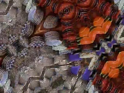 Kaleidoscope Video Pixel Generated Graphic Art 39 Video stock 158407018