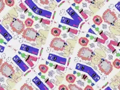 Kaleidoscope Video Pixel Generated Graphic Art 47 Video stock 158407029