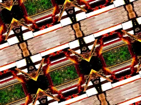 Kaleidoscope Video Pixel Generated Graphic Art 49 Video stock 158407033
