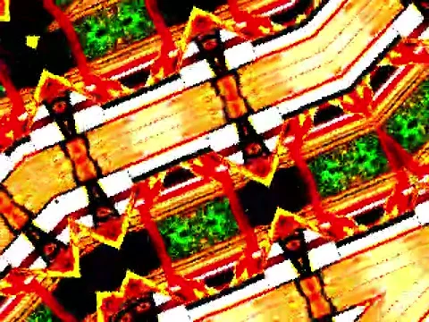 Kaleidoscope Video Pixel Generated Graphic Art 50 Video stock 158407035