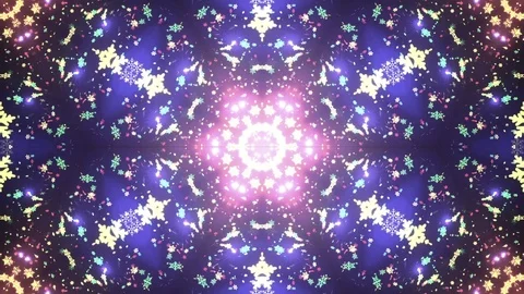 Kaleidoscope VJ loop Background Stock Footage 71843619