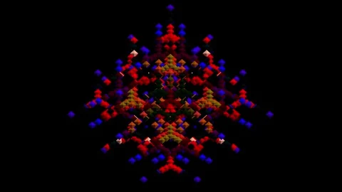 Kaleidoscope wallpaper. Video stock 267037689