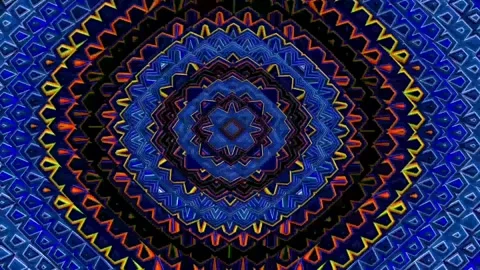 Kaleidoscope wallpaper. Stock Footage 267066554