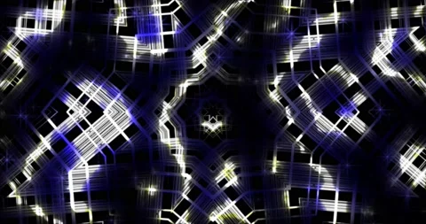 Kaleidoscope of white lines Stock Footage 143239597