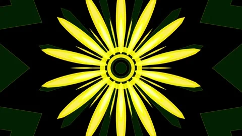 Kaleidoscope yellow Stock Footage 319838549
