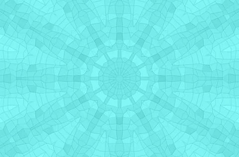 A Kaleidoscopic abstract computer generated graphic Stock Illustration