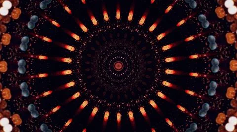 Kaleidoscopic abstract pattern background. Illustrazione stock