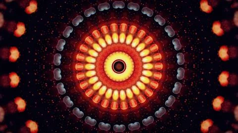 Kaleidoscopic abstract pattern background. Illustrazione stock