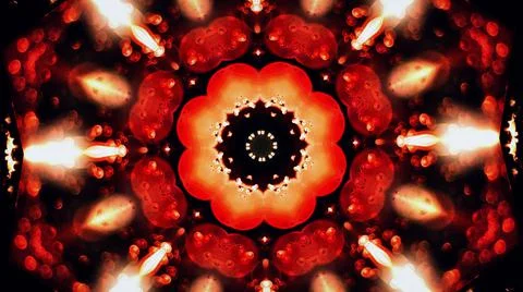 Kaleidoscopic abstract pattern background. Illustration