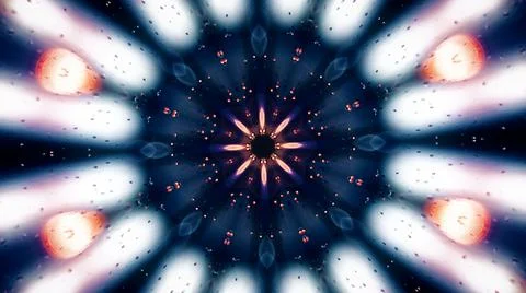 Kaleidoscopic abstract pattern background. Illustration
