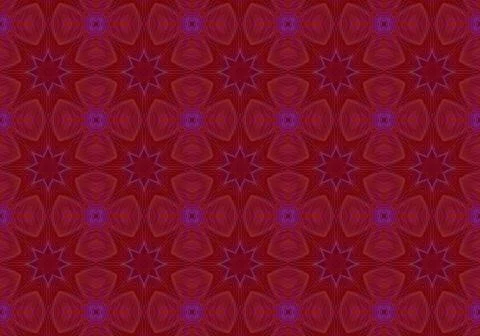 Kaleidoscopic abstract patterns Stock Illustration