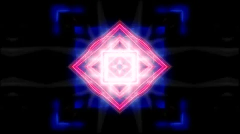 Kaleidoscopic abstraction vol 2 blue-red-white 動画素材 48803003