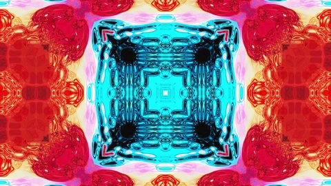 Kaleidoscopic Animated Background Stock Footage 89252028