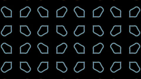 Kaleidoscopic animation blue Stock-Footage 25844525