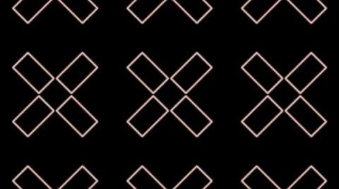 Kaleidoscopic animation cross Stock Footage 25844701