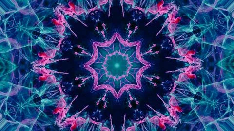 Kaleidoscopic background. Multi colors design. Disco mandala spectrum lights Stock Illustration