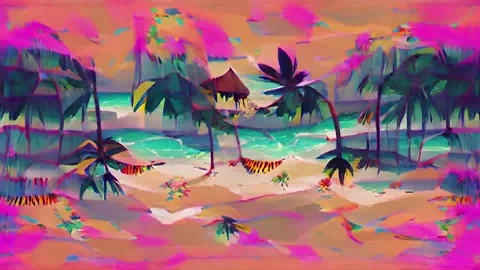 Kaleidoscopic BEACH Background Loop  Background Stock-Footage 233329834