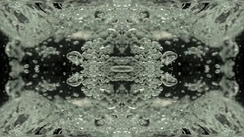 Kaleidoscopic Bubbles Background Stock Footage 75852231