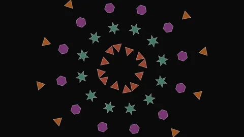 Kaleidoscopic Burst Stock Footage 308386277