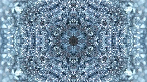 Kaleidoscopic christmas silver backdrop 動画素材 83268528