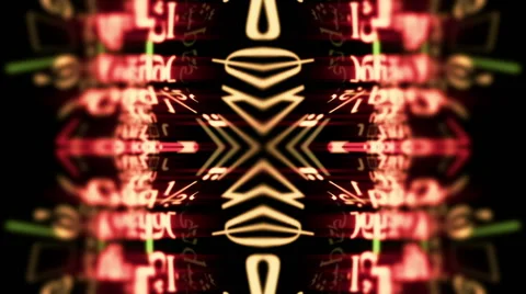 Kaleidoscopic Data Maze Video Background 1511 - 1080p Stock Footage 40300106