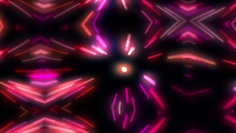Kaleidoscopic flashes of red light to set the background music. Video stock 241711297