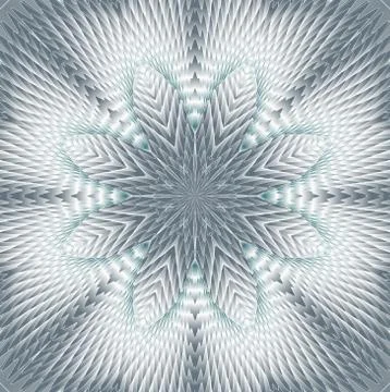 Kaleidoscopic gray pattern Stock Illustration
